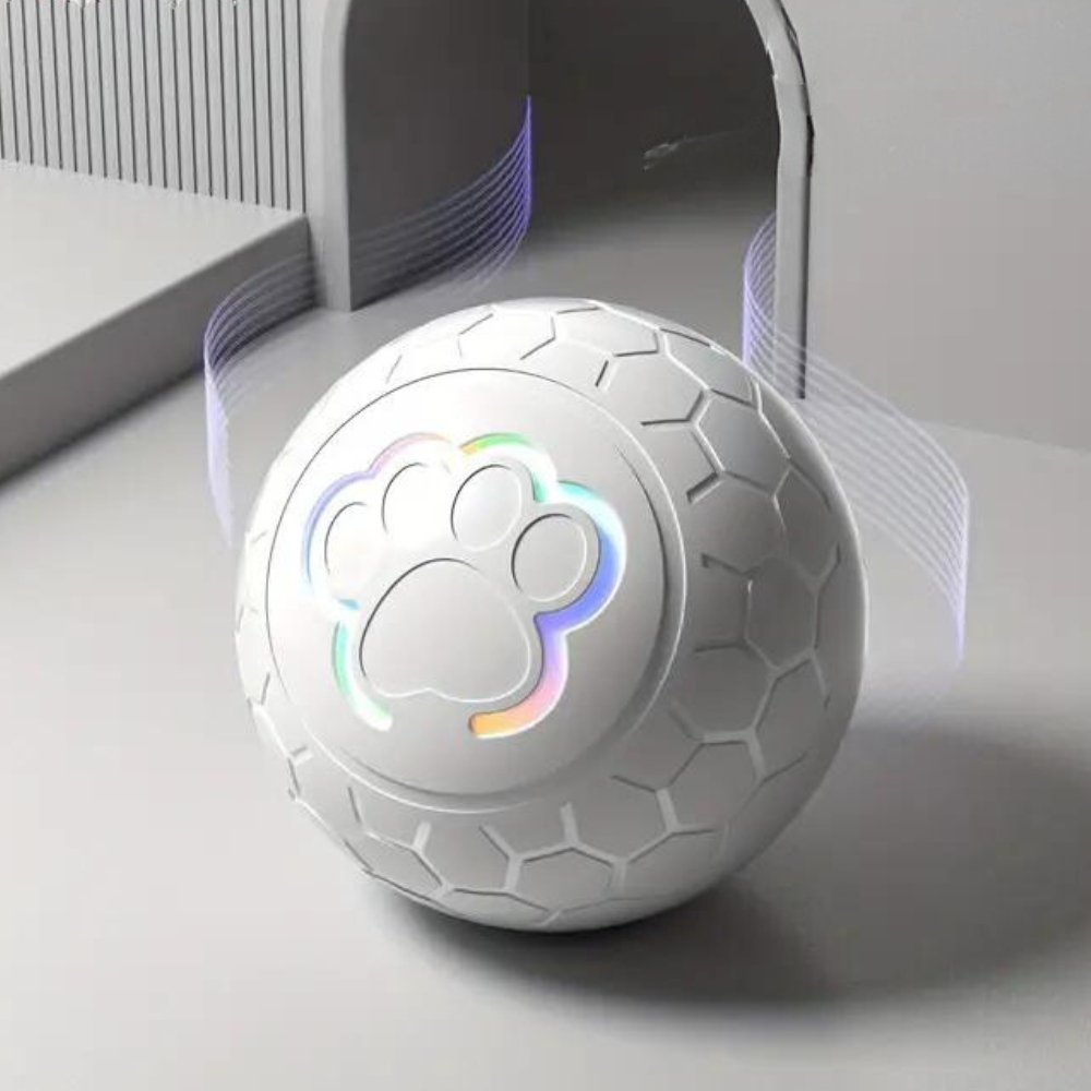 Automatic bouncing dog toy ball for engaging play & exercise, a durable pet supply.