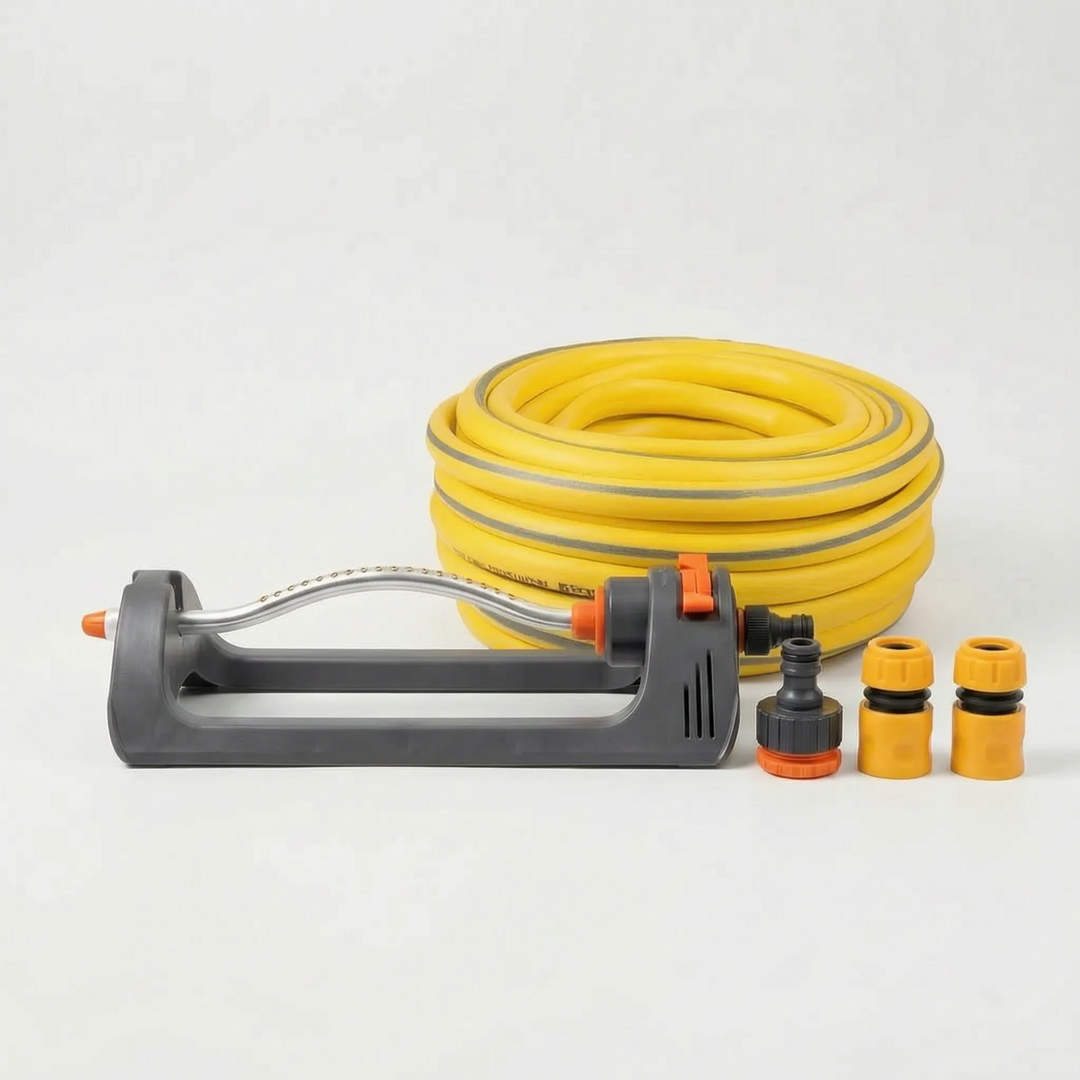 Modern oscillating sprinkler delivers precise and efficient lawn & garden watering with automatic control.