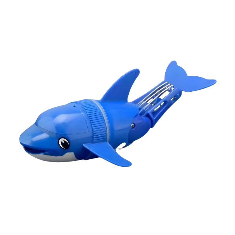 Kids' interactive swimming dolphin toy, ideal for bath time and water play activities
