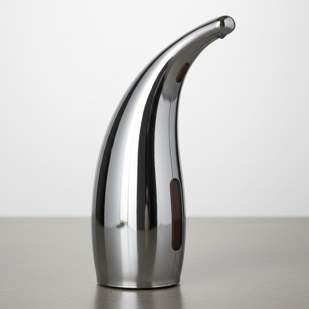 HygioFlow automatic sensor dispenser for soap or sanitizer. Promotes touchless hygiene.