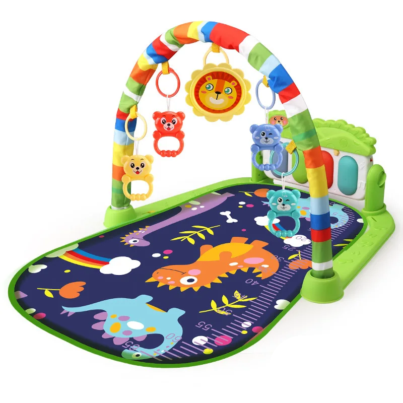 Infant activity mat with a removable musical kick-and-play piano arch