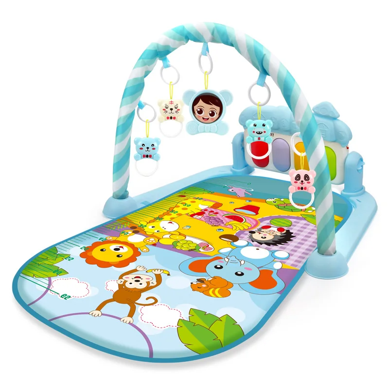 Gift-ready baby activity mat with a musical arch and engaging sensory features