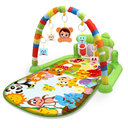 Infant learning play mat focused on sensory development and motor skill enhancement
