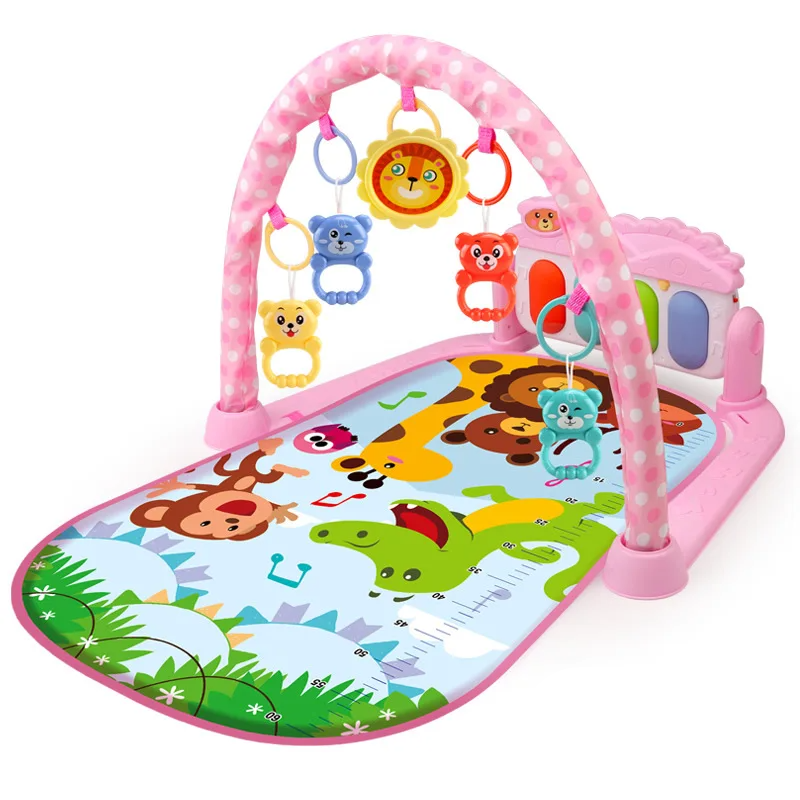 Colorful baby activity playmat designed for infant sensory exploration