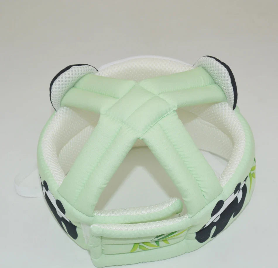 Baby safety helmet, soft and comfortable, featuring an adorable animal design