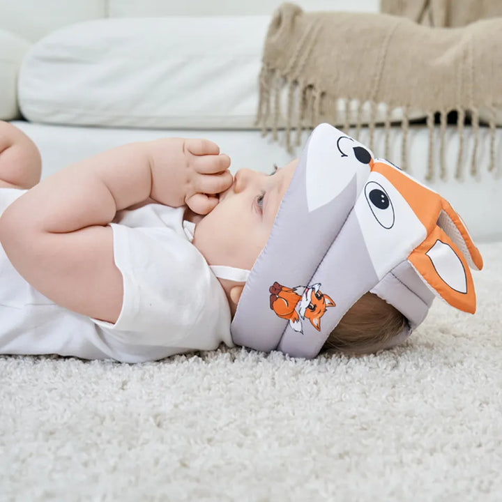 Cute animal head protection helmet, essential baby gear for safety