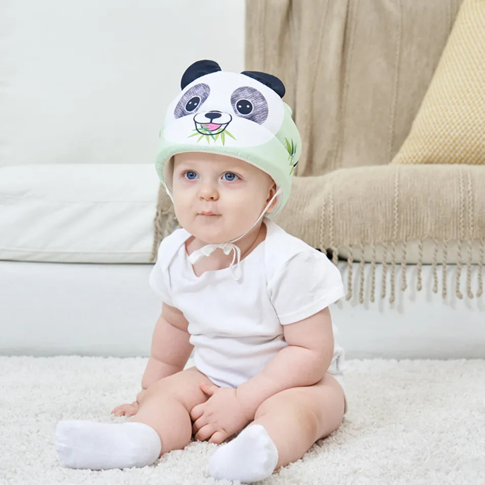 Baby soft helmet with adjustable straps for growing infants' protection