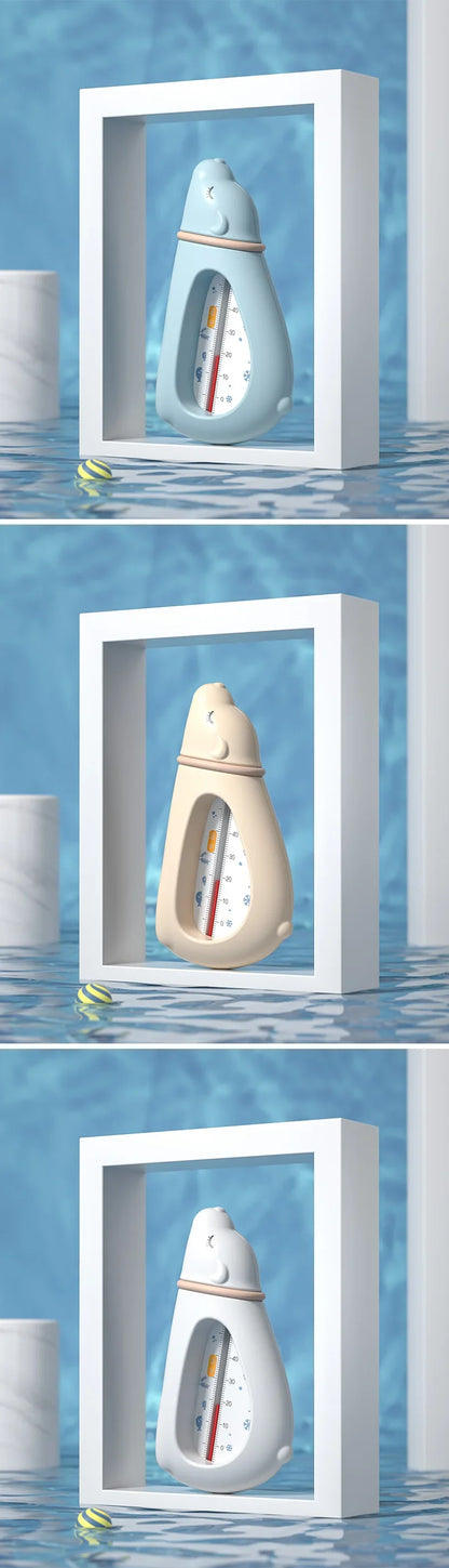 Innovative aircraft bath thermometer, providing peace of mind for parents during newborn care.