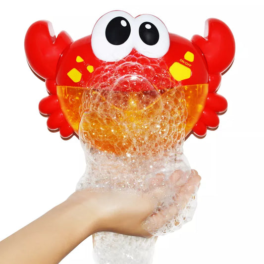 Baby Animal Bubble Bath Toy, crab shaped, providing fun water play for toddlers and kids