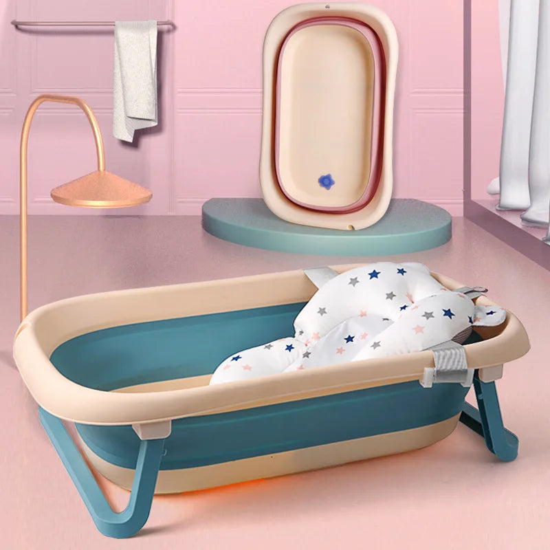 Baby bathing anti-slip cushion, essential infant bath support for comfortable and safe bath time.