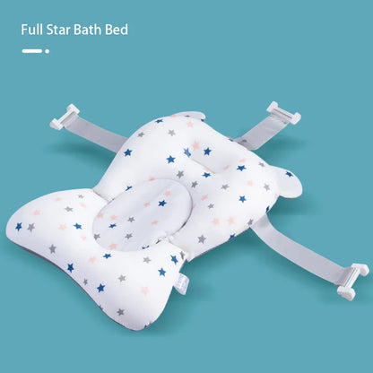 Baby shower gift: Anti-slip bathtub support cushion for safe and comfortable infant bathing.