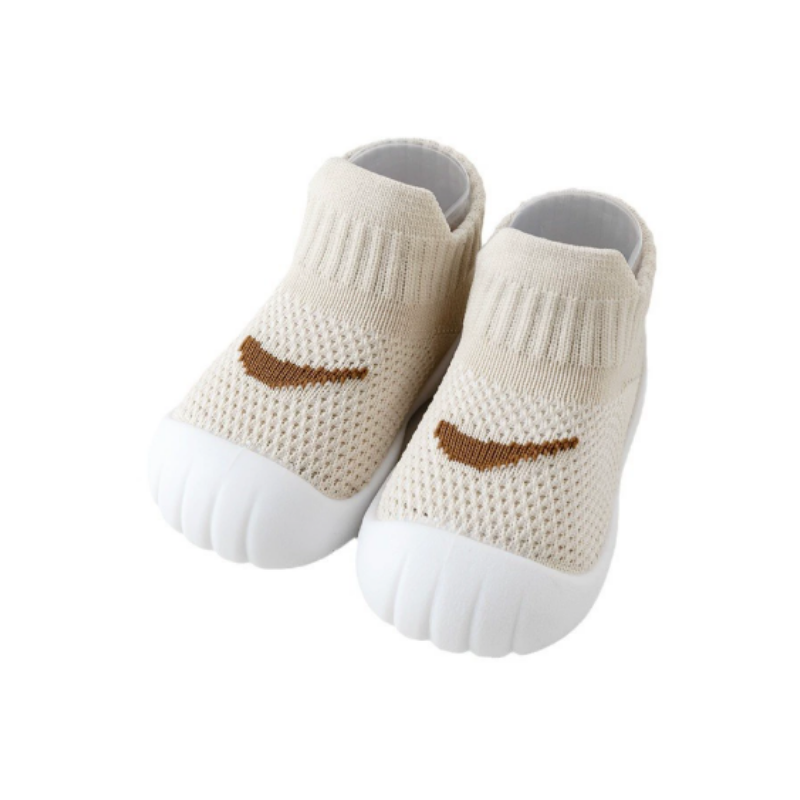 Pair of baby anti-slip breathable first steps shoes, ideal infant footwear for growing toddlers