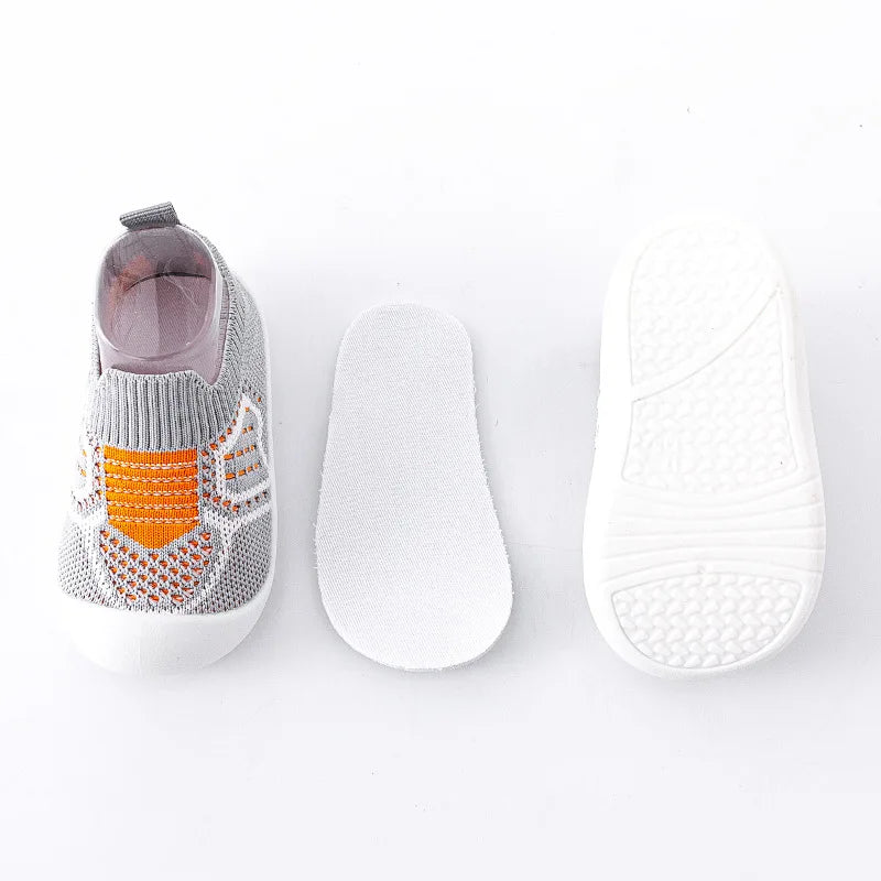 Top-down view of Baby Anti-Slip First Walker Shoes, lightweight and suitable for infant footwear.