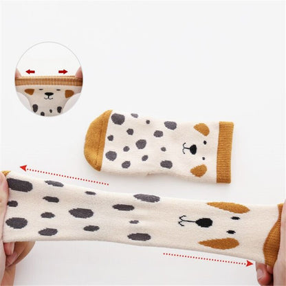 Soft knit anti-slip baby socks for toddlers, providing crucial floor grip.