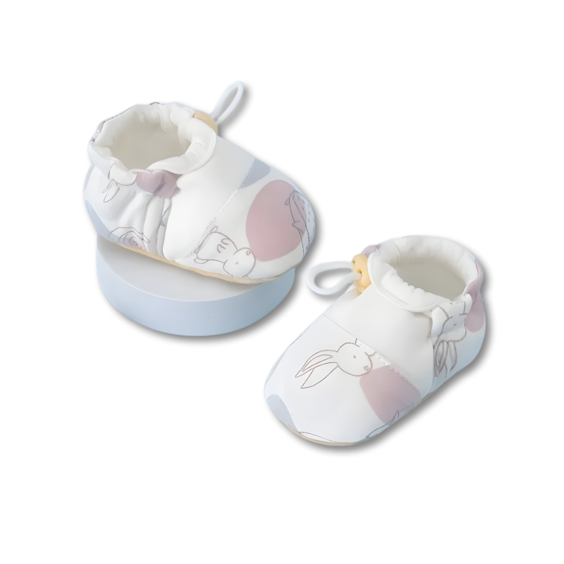 Stylish unisex baby booties, a cozy and fashionable choice for infant feet.