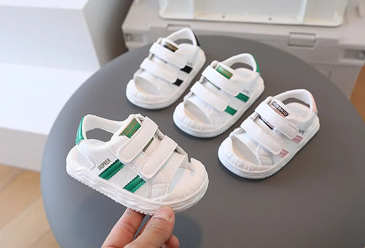 Baby anti-slip soft-sole sandals for toddlers, breathable design