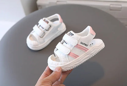 Durable anti-slip baby sandals with a comfortable soft sole