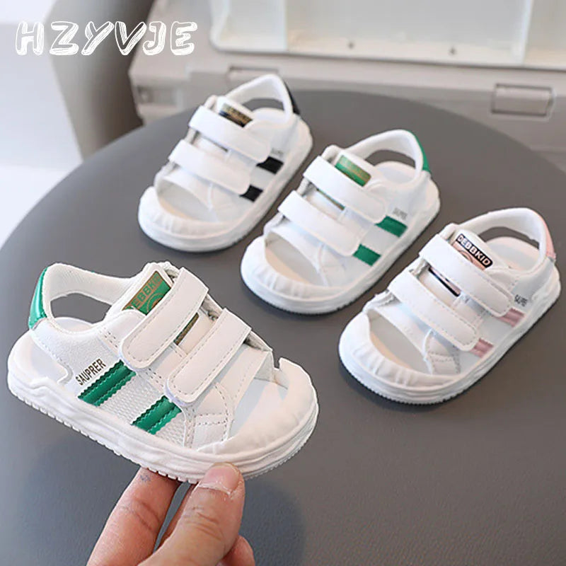 Toddler baby sandals with soft sole and anti-slip grip