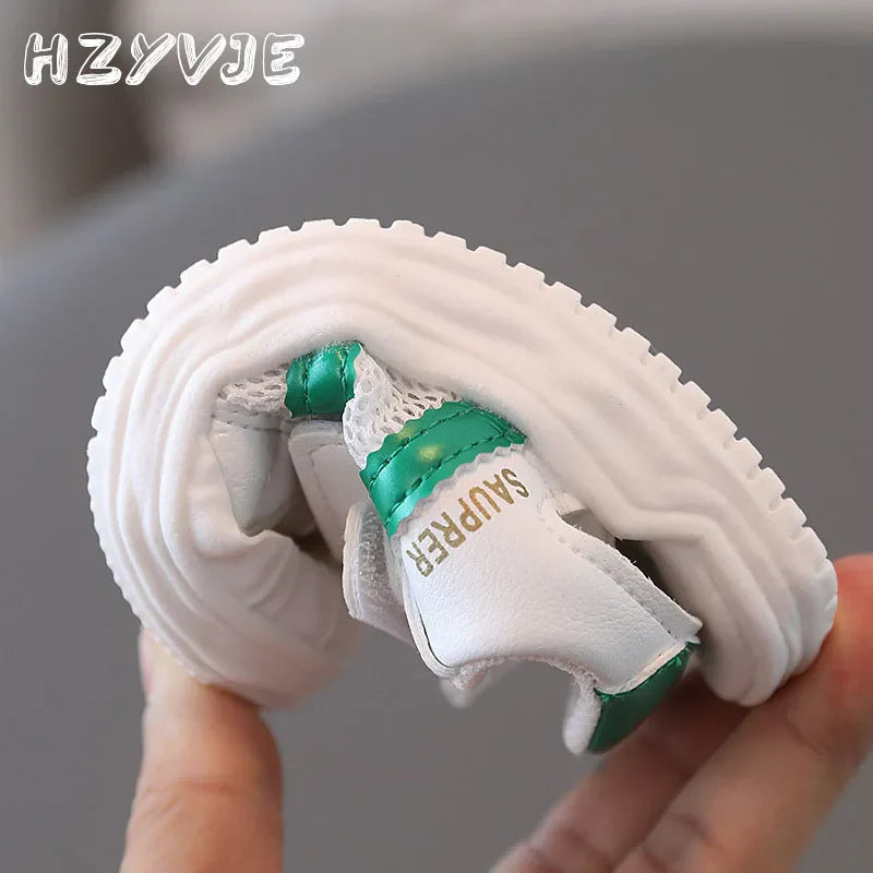 Breathable baby sandals with anti-slip soft sole for infants