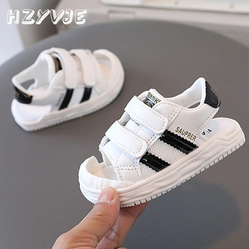 First walker baby sandals, anti-slip soft sole for new steps