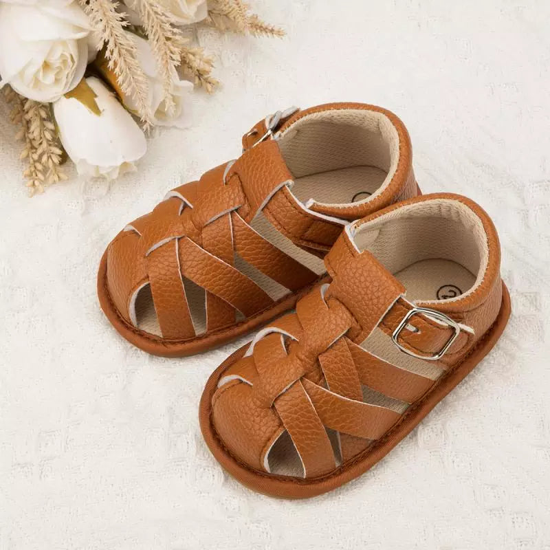 Baby anti-slip soft sole sandals, ideal first walking shoes for infants