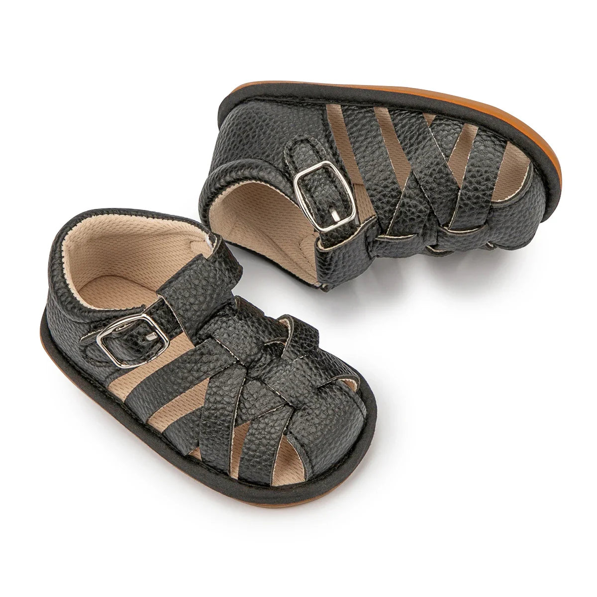 Newborn anti-slip soft sole sandals, gentle on baby's developing feet