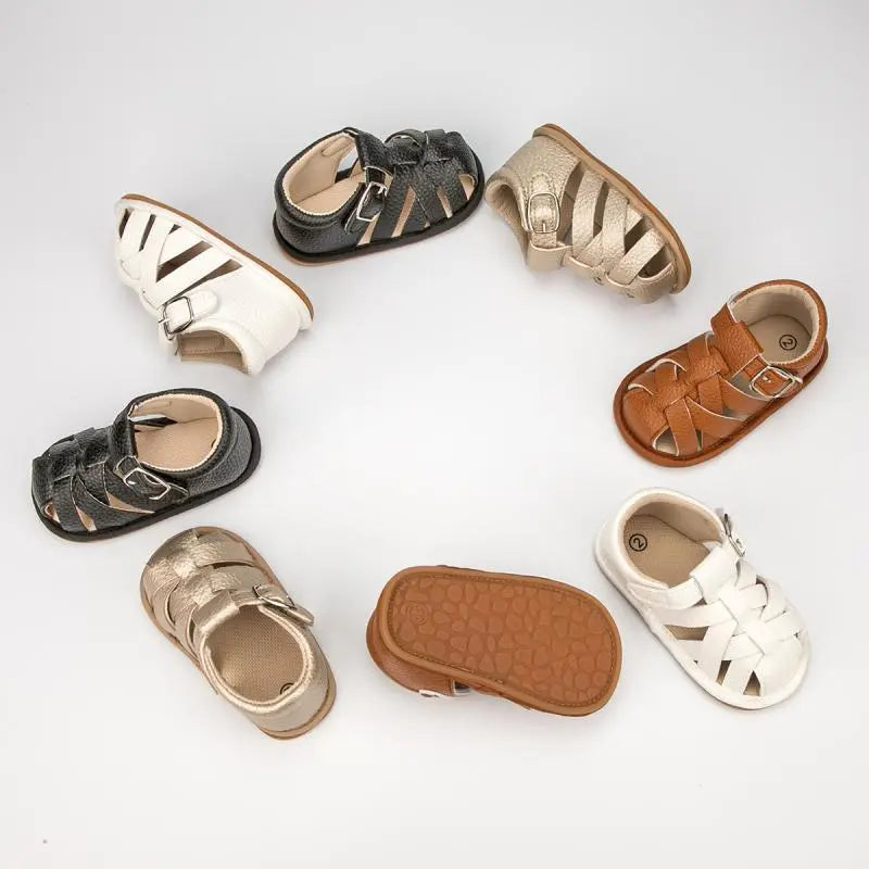 Soft sole baby sandals with anti-slip grip, essential infant footwear