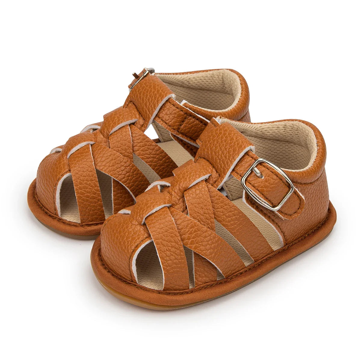 Newborn anti-slip sandals, designed with a soft sole for delicate feet
