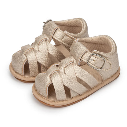 Summer baby anti-slip sandals with a comfy soft sole for infants