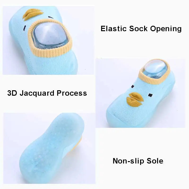 Infant anti-slip shoes, combining the comfort of socks with the protection of shoes