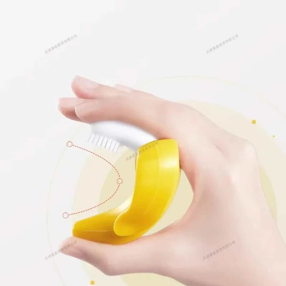 Yellow Baby Banana Teething Toothbrush, ergonomic design baby teether, newborn essential gift