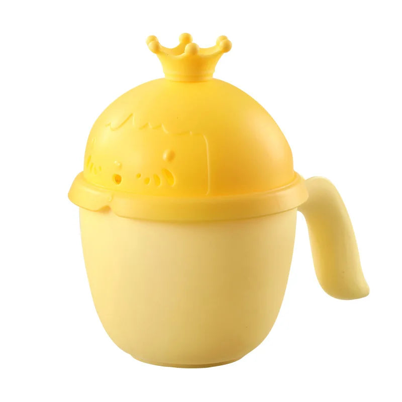 Baby shower cap featuring playful design, ensuring tear-free toddler bath experiences
