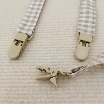 Nursery decor matching bear pacifier clip, functional and aesthetic