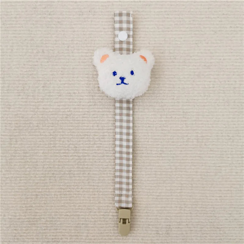 Practical baby gift: bear pacifier clip, comfortable and safe for daily use