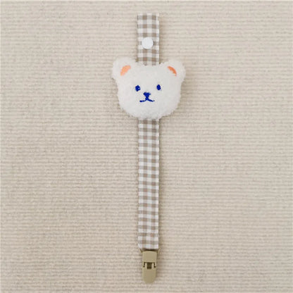 Practical baby gift: bear pacifier clip, comfortable and safe for daily use