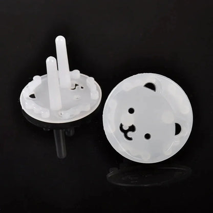 White bear design electrical socket cover, a vital component for baby proofing and kid protection at home.