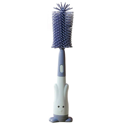 Small nylon pacifier cleaner brush, part of a baby hygiene set for feeding essentials