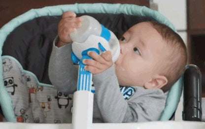 Innovative hands-free infant feeding bottle holder, a must-have baby gear for modern parents.