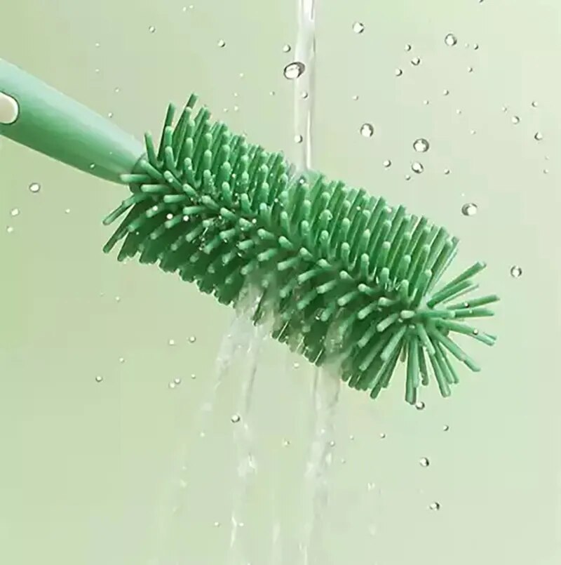 Durable silicone bottle cleaning brush, perfect for all baby bottle types