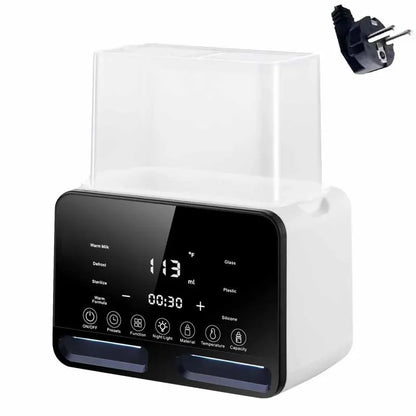 Portable baby bottle warmer sterilizer with efficient milk warming capability and accurate temperature