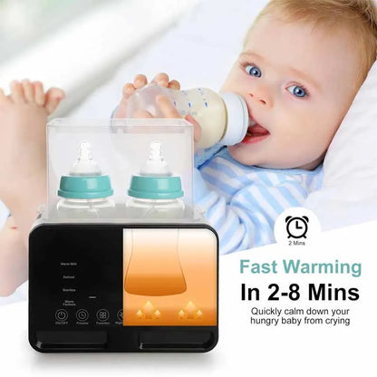 Smart baby bottle warmer sterilizer, keeping milk at optimal temperature for newborn accessories