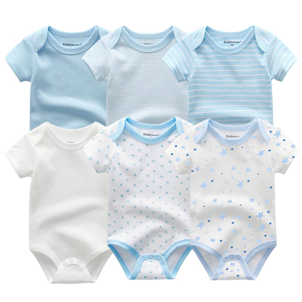 Baby boy cotton onesie with a friendly dinosaur print, cute and durable infant apparel