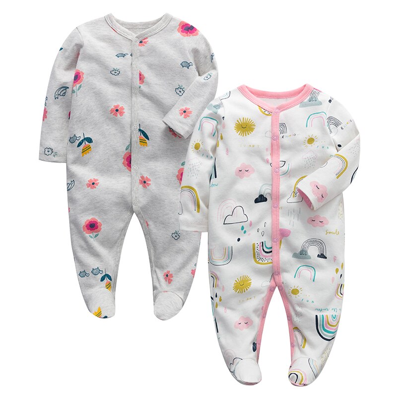 Front view of a blue long sleeve cotton jumpsuit, essential baby boy clothes for all seasons