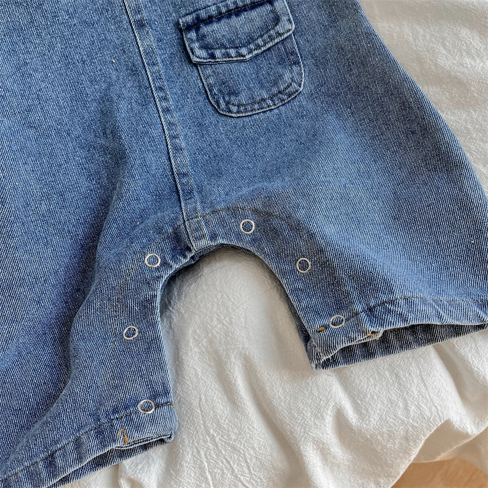 Baby basics: versatile adjustable suspender trousers for baby boys