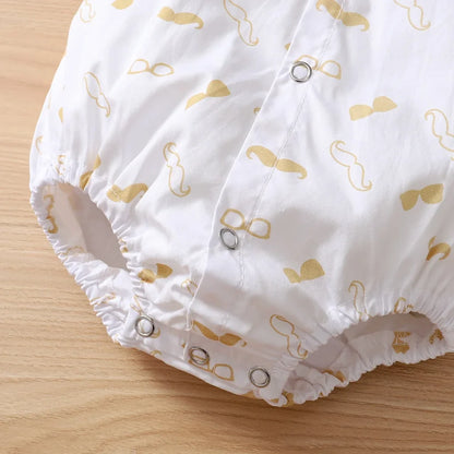 Chic baby boy special occasion outfit: gentleman bow tie bodysuit and matching suspender pants