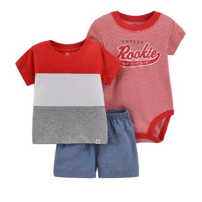 Comfortable and durable baby boy summer outfit for daily wear, cotton blend