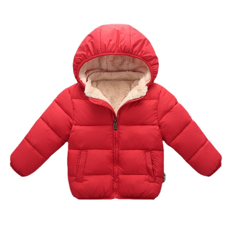 Unisex baby elephant winter parka jacket, soft cotton blend toddler outerwear for fall and winter