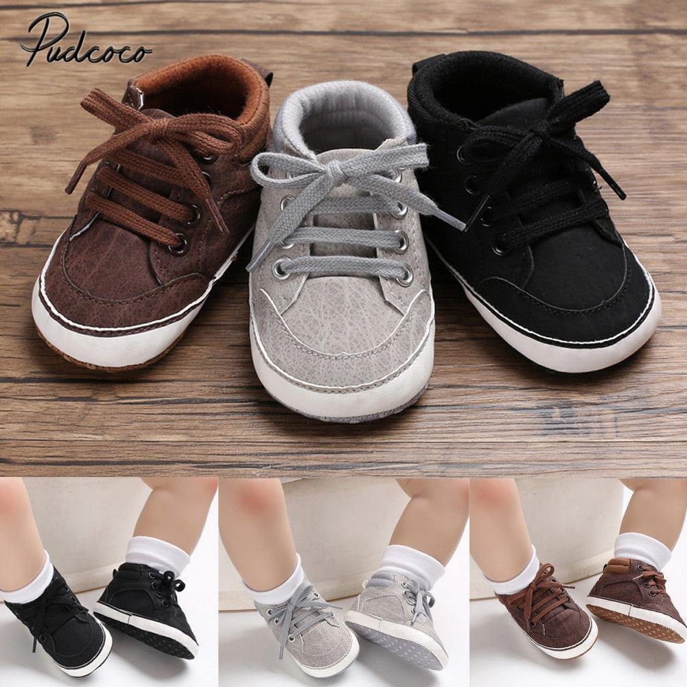 Baby boys girls soft sole sport shoes, anti-slip canvas for first walkers