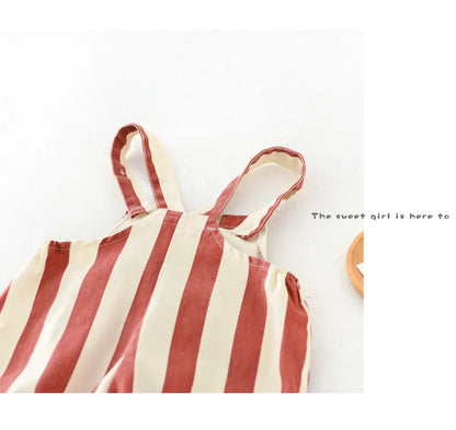 Infant clothing: soft cotton striped romper, essential baby spring outfit for everyday wear