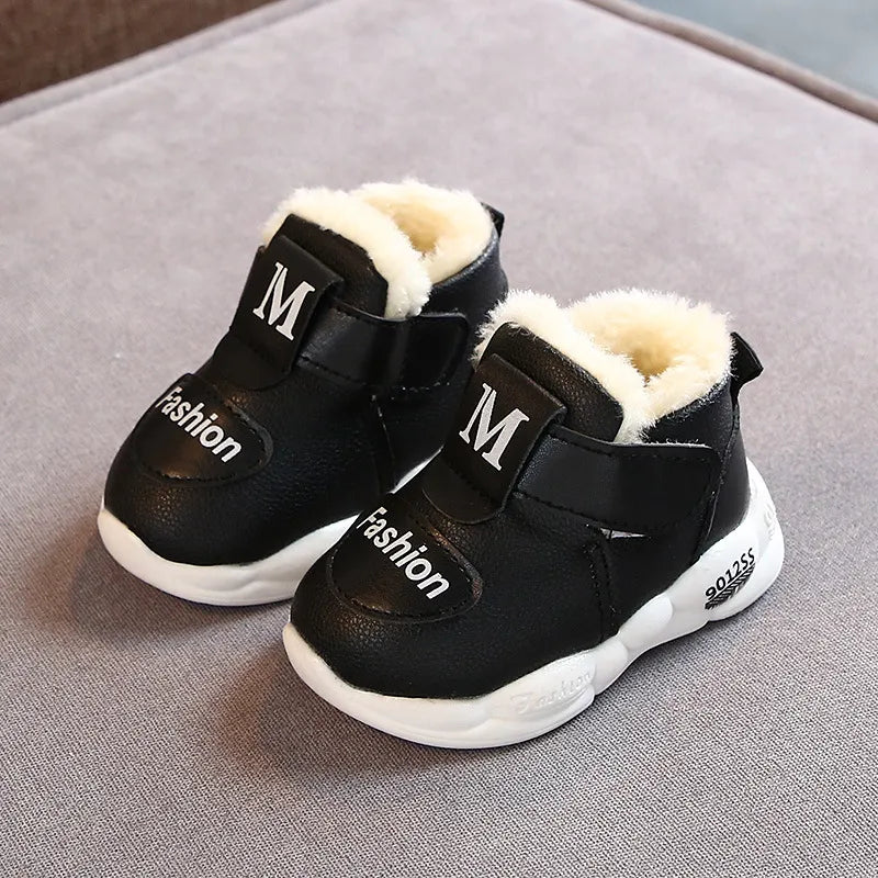 Toddler snow boots for baby boys and girls, non-slip infant footwear, winter warm